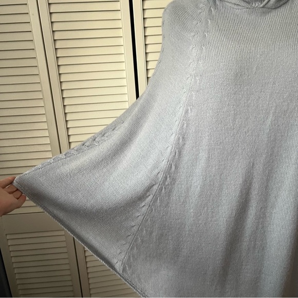 Novica Grey Alpaca Blend Poncho with Hood - steel grey one size - Picture 5 of 14